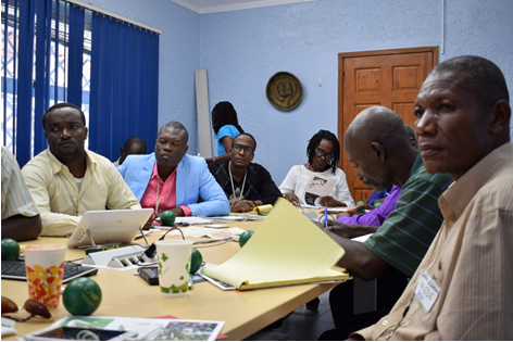 Civil society participants during the Haiti outreach