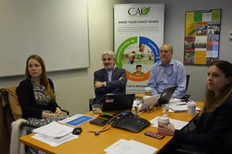 CAO and Inspection Panel staff during the Senegal Video Conferenc