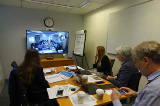 CAO and Inspection Panel staff respond to questions during the Senegal