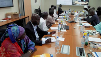 Civil society participants during the Senegal video conference